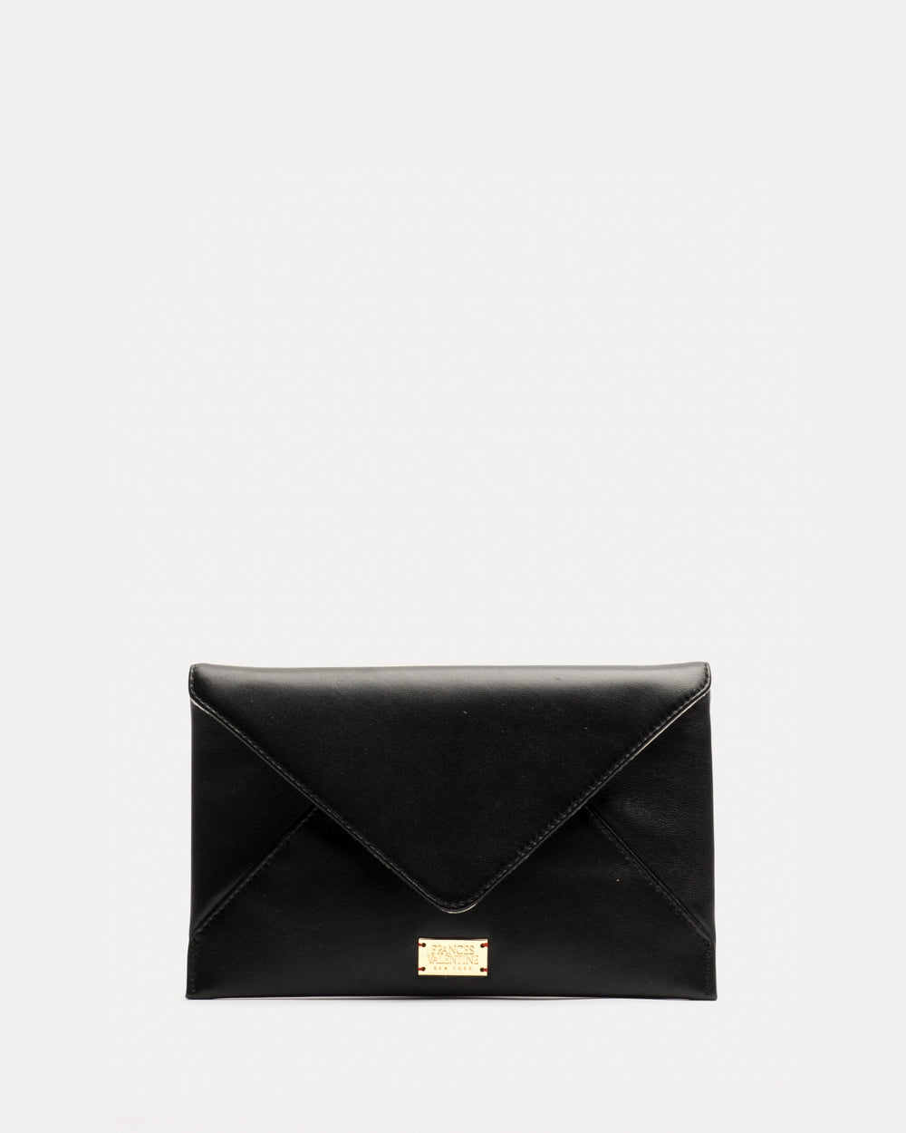 Evie Envelope Clutch Nappa Black Clutch Frances Valentine