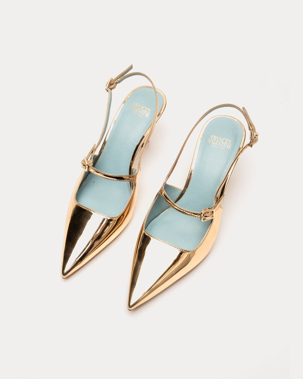 Vivi Pump - Gold Frances Valentine