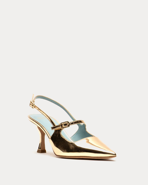 Vivi Pump - Gold Heels Frances Valentine