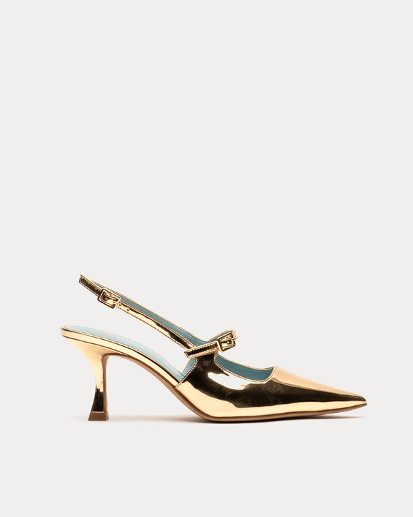 Vivi Pump - Gold Frances Valentine