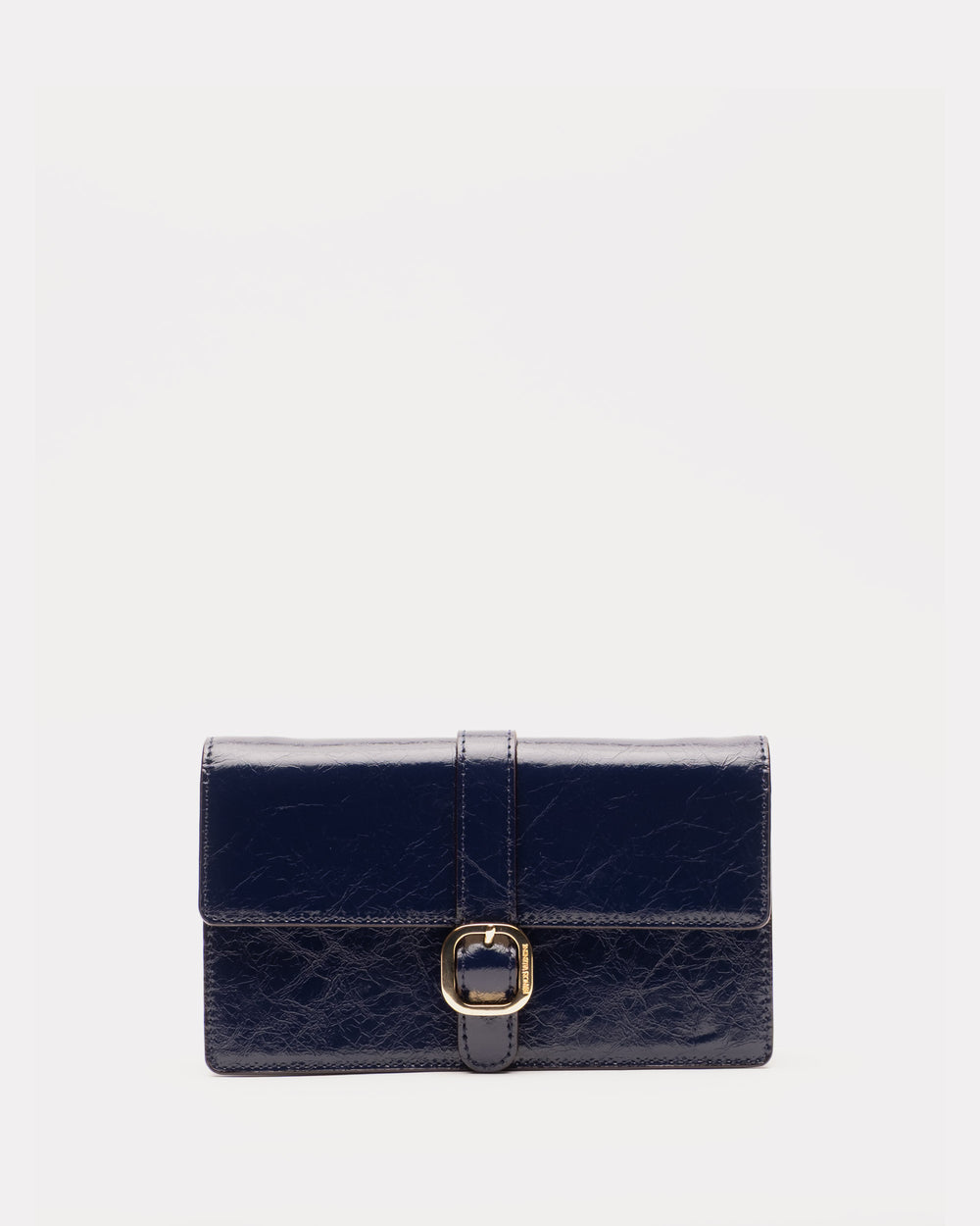 Accordian Wallet - Crinkled Leather Navy Wallet Frances Valentine