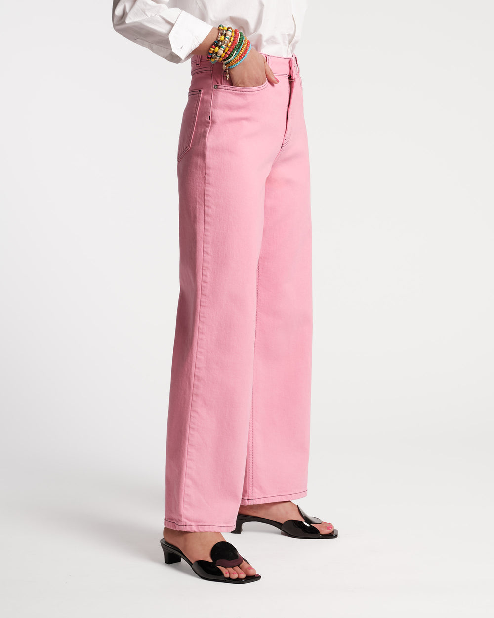 Ace Jean Stretch Denim - Pink Pants Frances Valentine