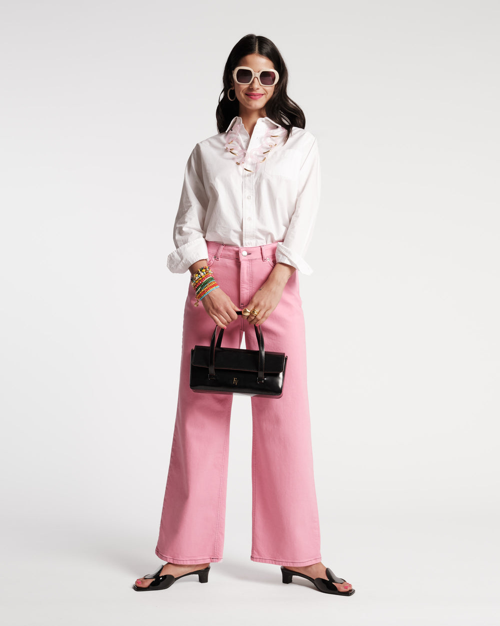 Ace Jean Stretch Denim - Pink Pants Frances Valentine