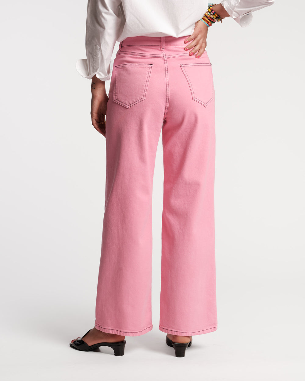 Ace Jean Stretch Denim - Pink Pants Frances Valentine