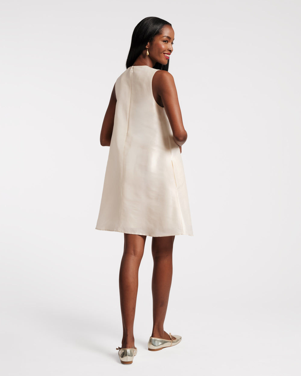 Alice Shift Dress - Paradise Poppy Oyster Dresses Frances Valentine