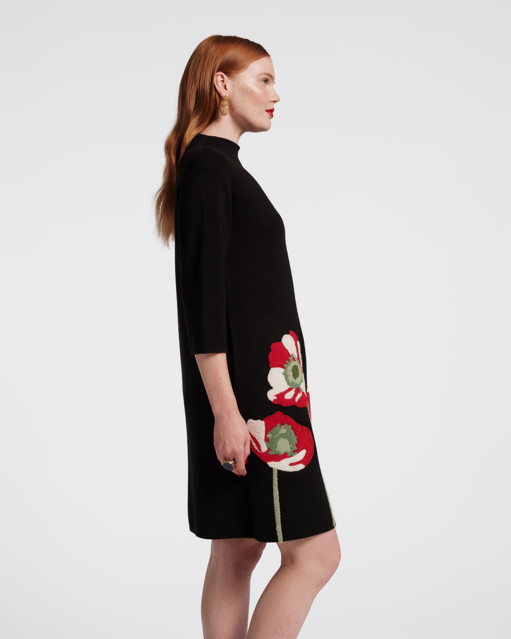 Annie Embroidered Wool Dress - Paradise Poppy Dresses Frances Valentine