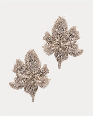 Azalea on Ice Earring - Silver Earrings DEEPA GURNANI