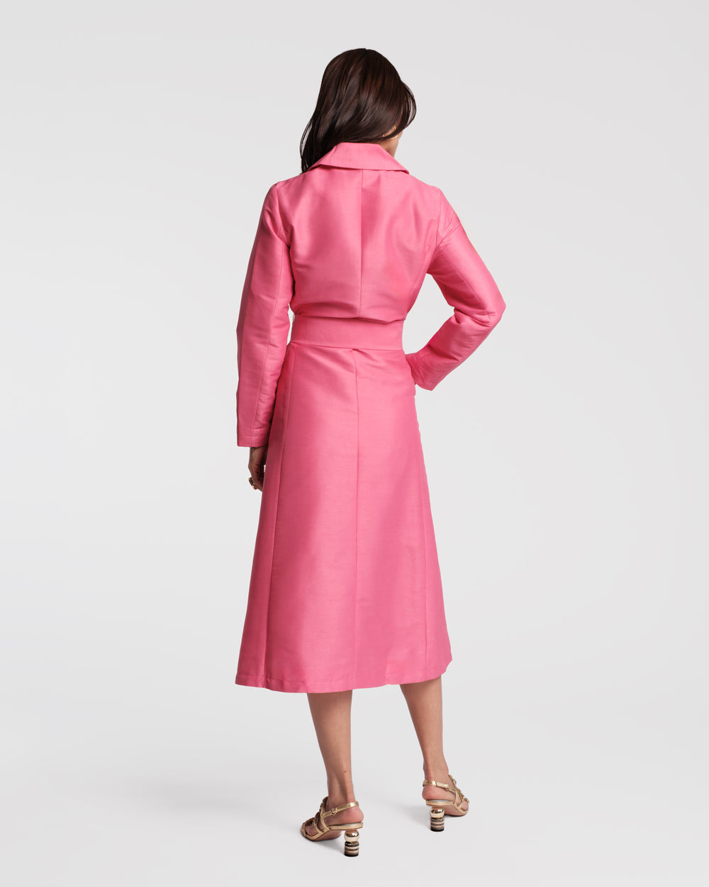 Lucille Wrap Dress - Pink Dresses Frances Valentine