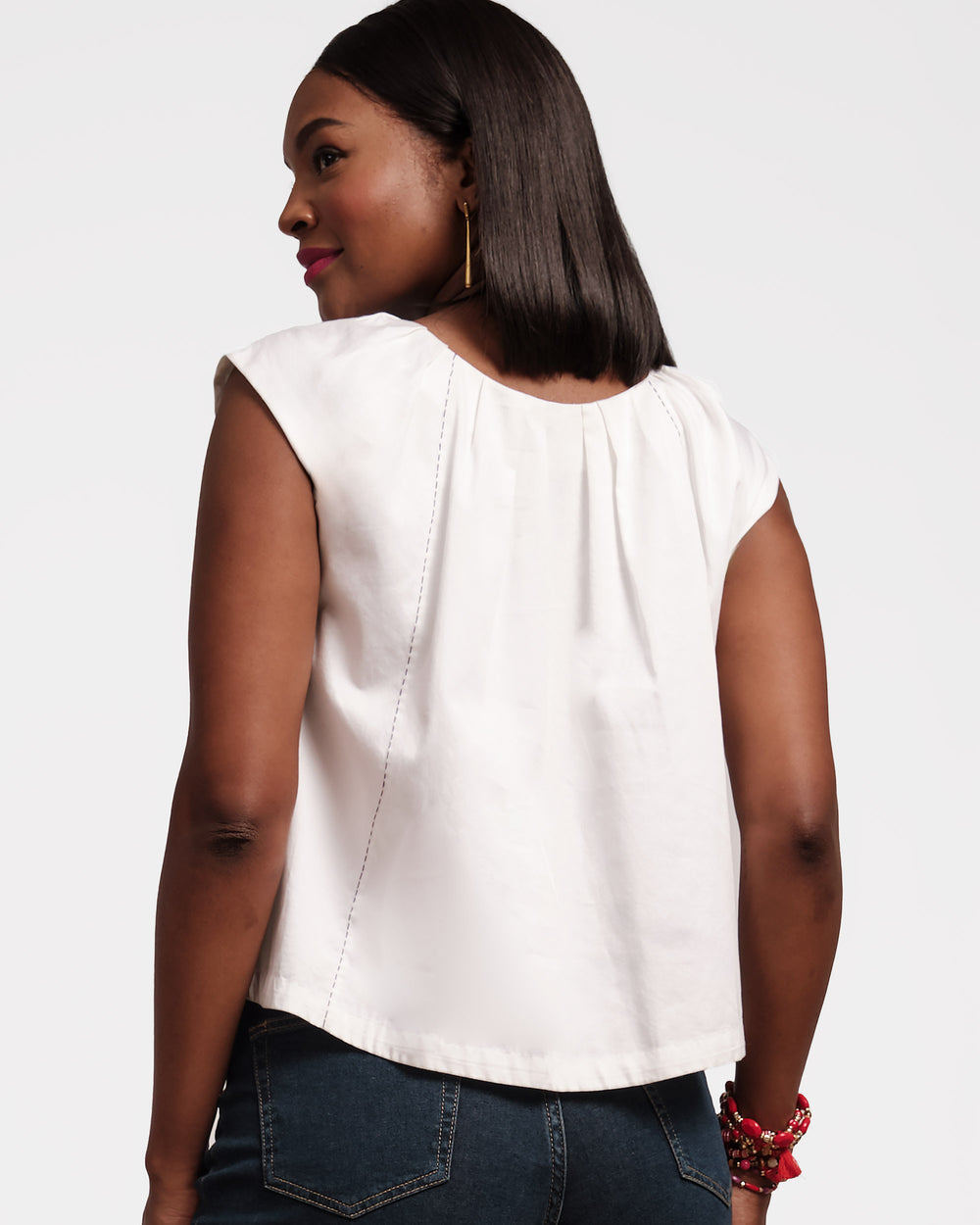 Bailey Top - White Tops Frances Valentine