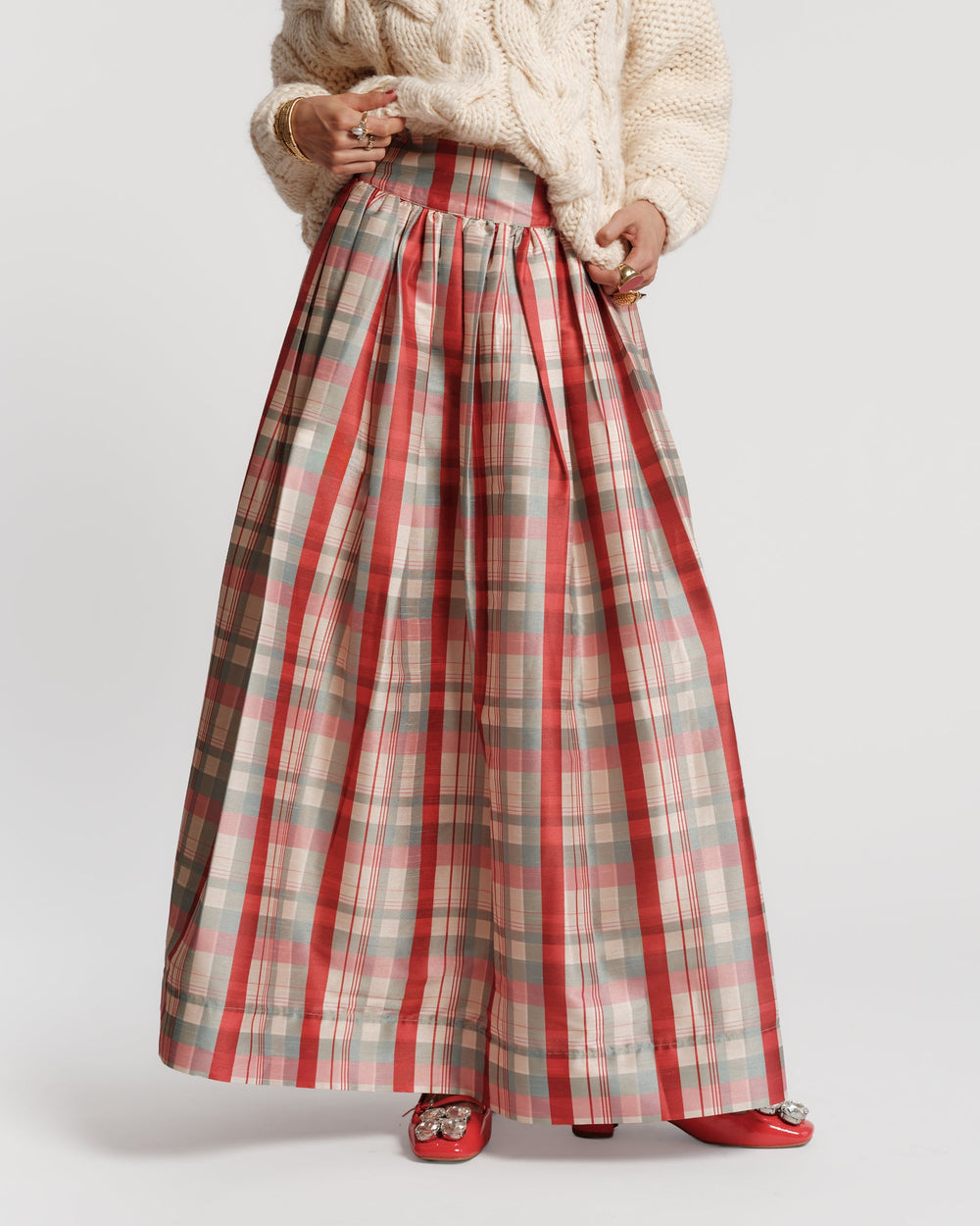 Ball Skirt - FV Plaid Skirts Frances Valentine
