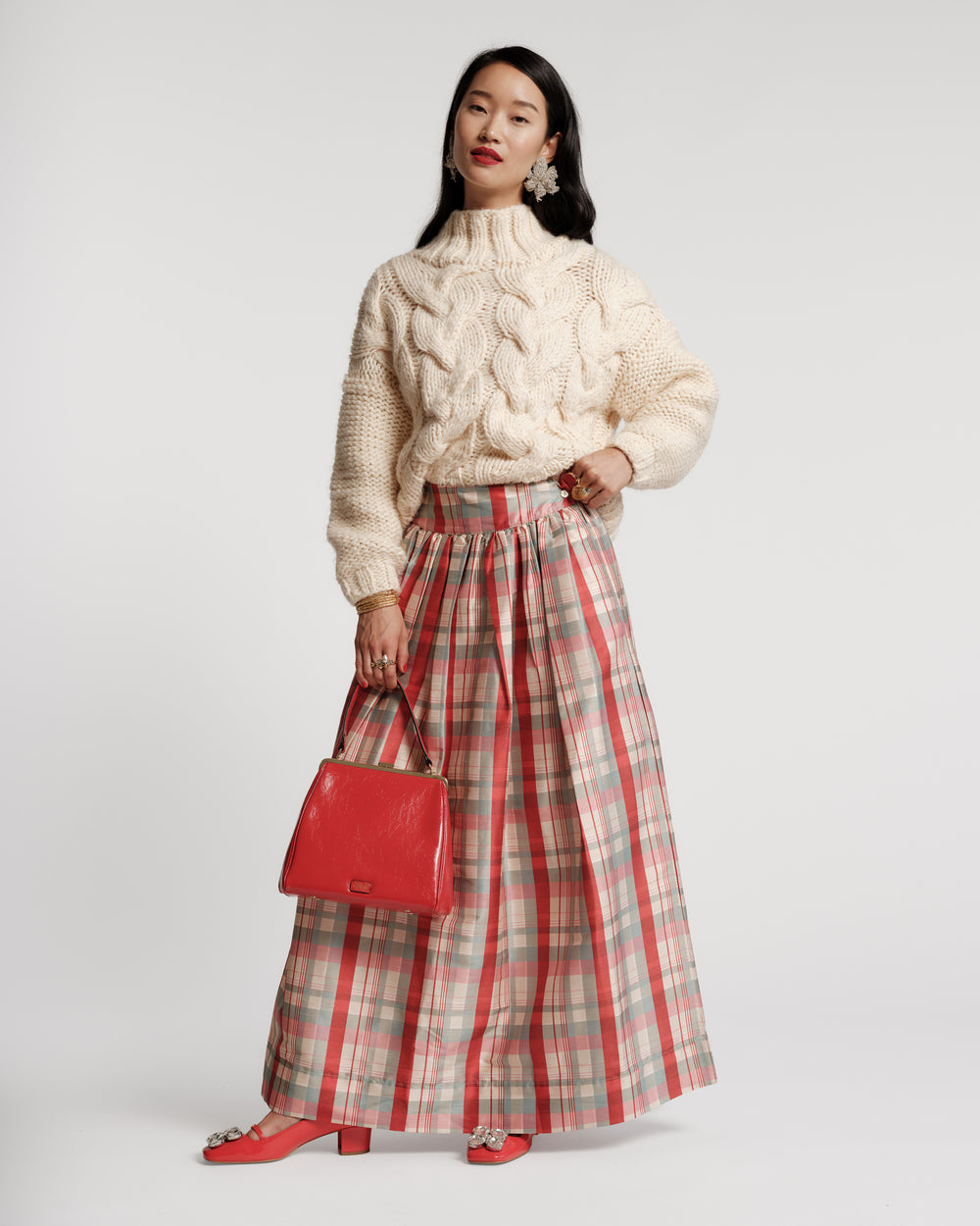 Ball Skirt - FV Plaid Skirts Frances Valentine