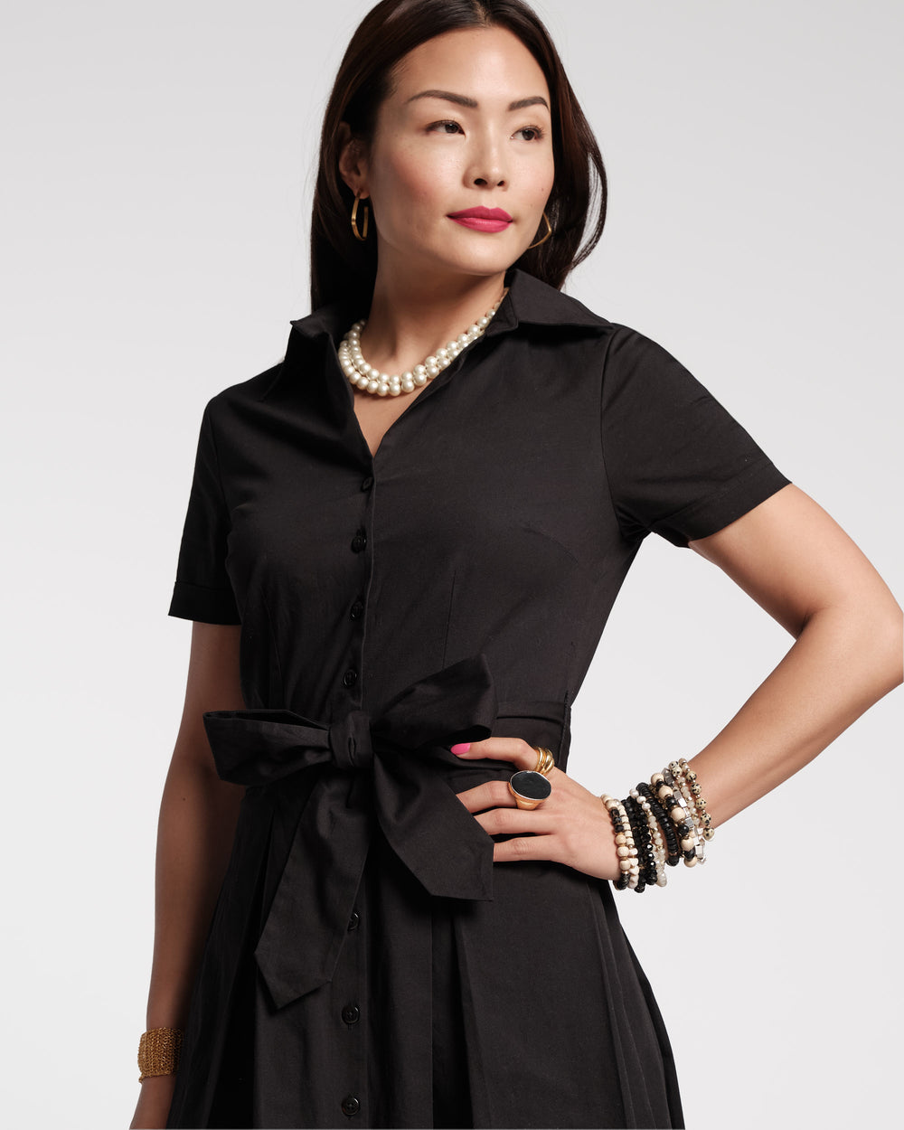 Bella Midi Dress - Black Dresses Frances Valentine