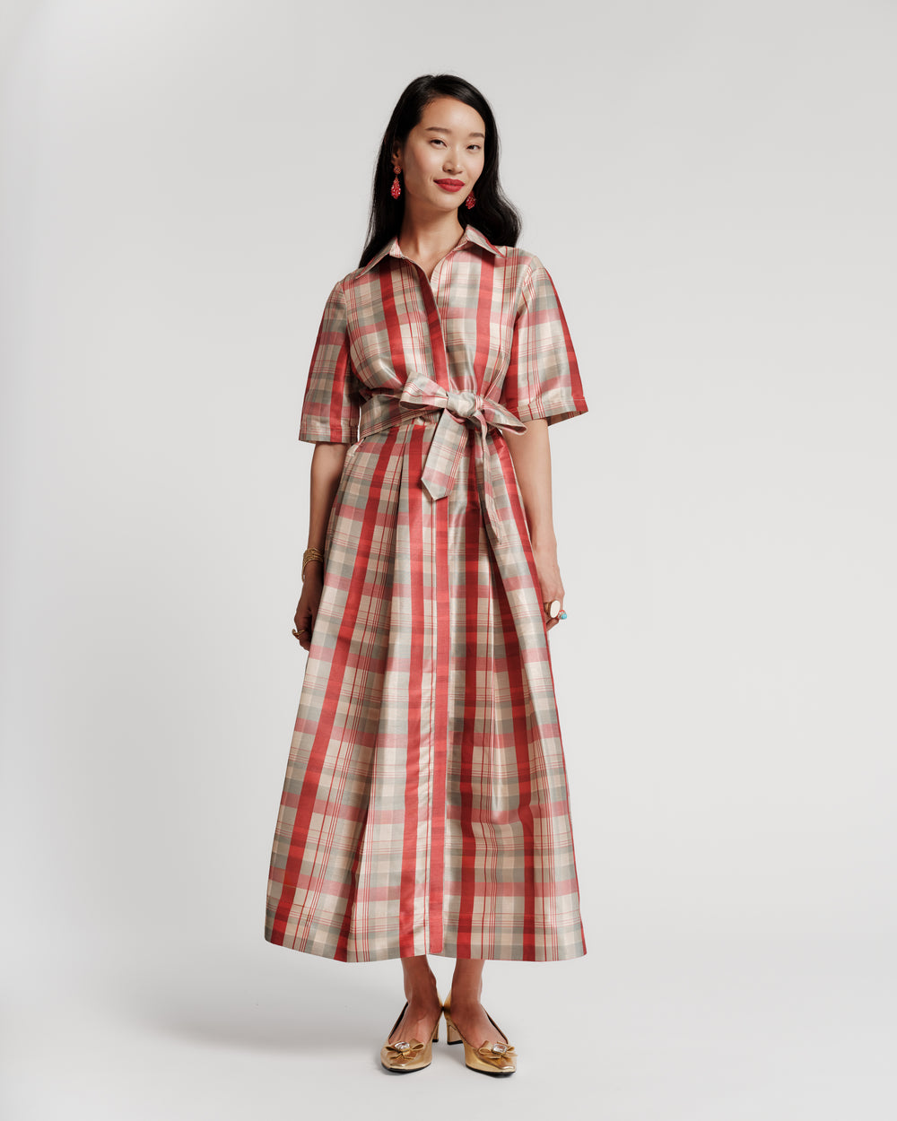 Bella Maxi Dress - FV Plaid Dresses Frances Valentine