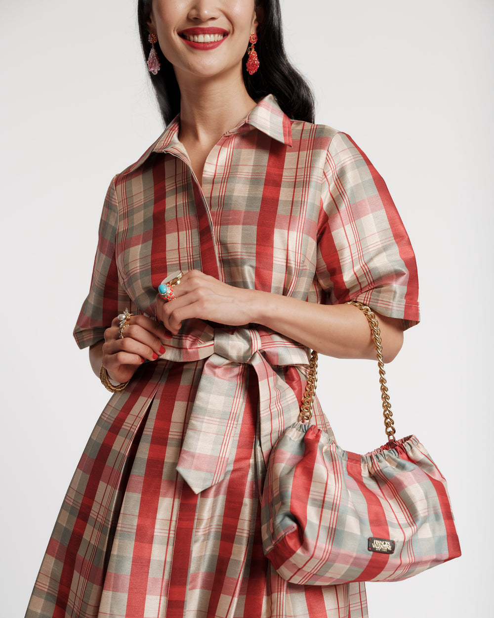 Bici Bag - FV Plaid Handbag Frances Valentine