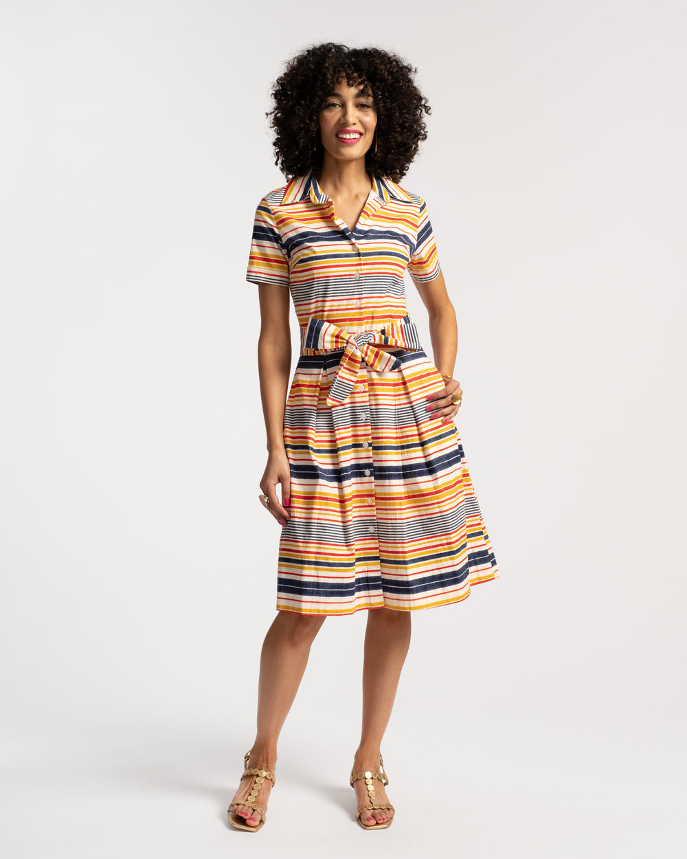 Bella Dress - Regatta Stripe Dresses Frances Valentine