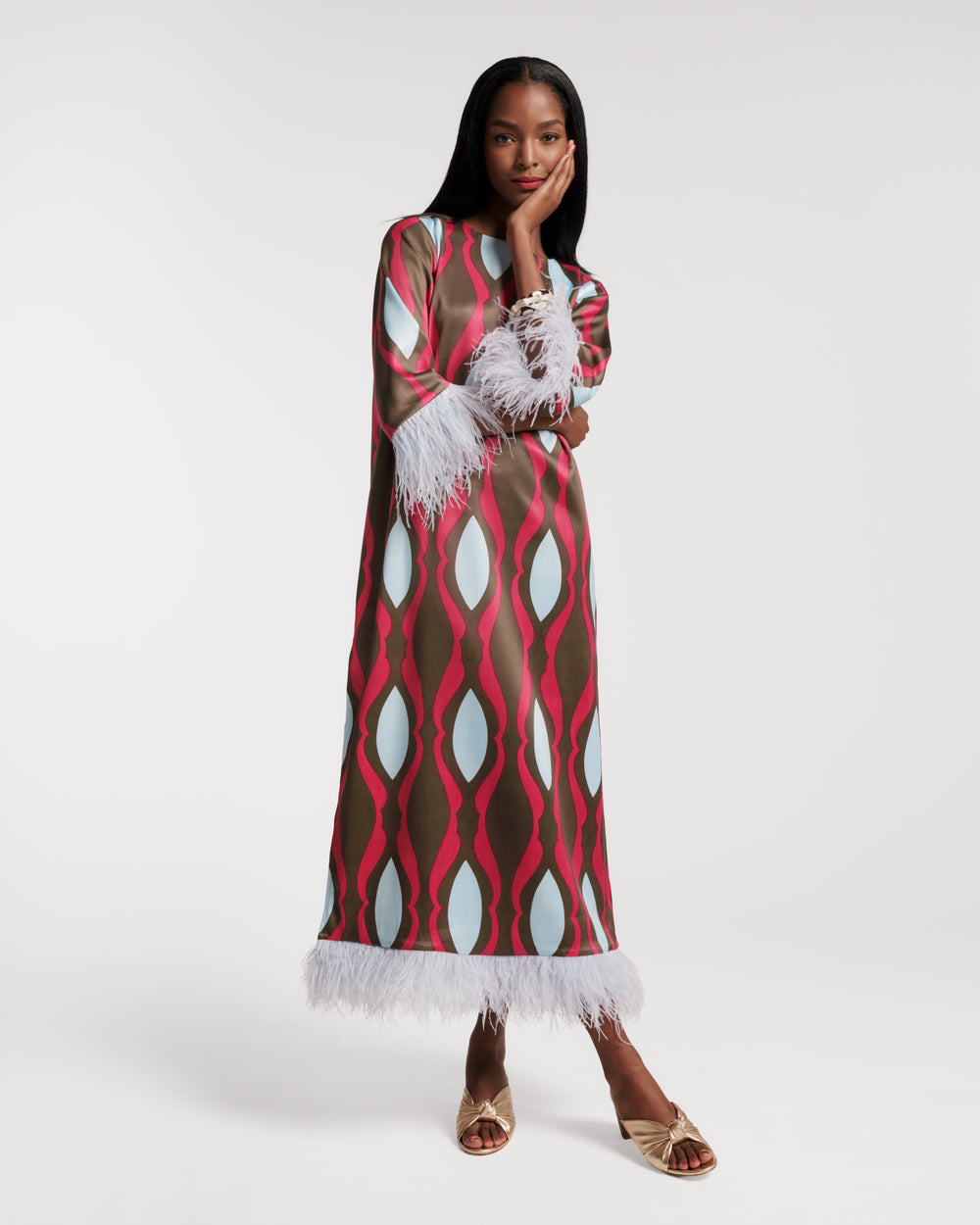 Belle Maxi Dress - Lava Geo Dresses Frances Valentine