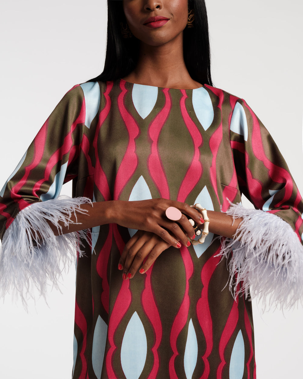 Belle Maxi Dress - Lava Geo Dresses Frances Valentine
