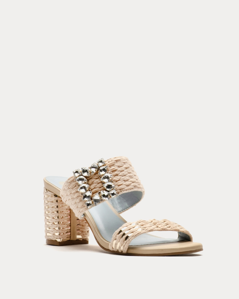Betty Raffia Heel - Natural Heels Frances Valentine