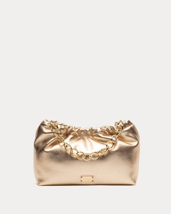 Bici Bag - Nappa Lambskin Leather Platino Evening Bag Frances Valentine