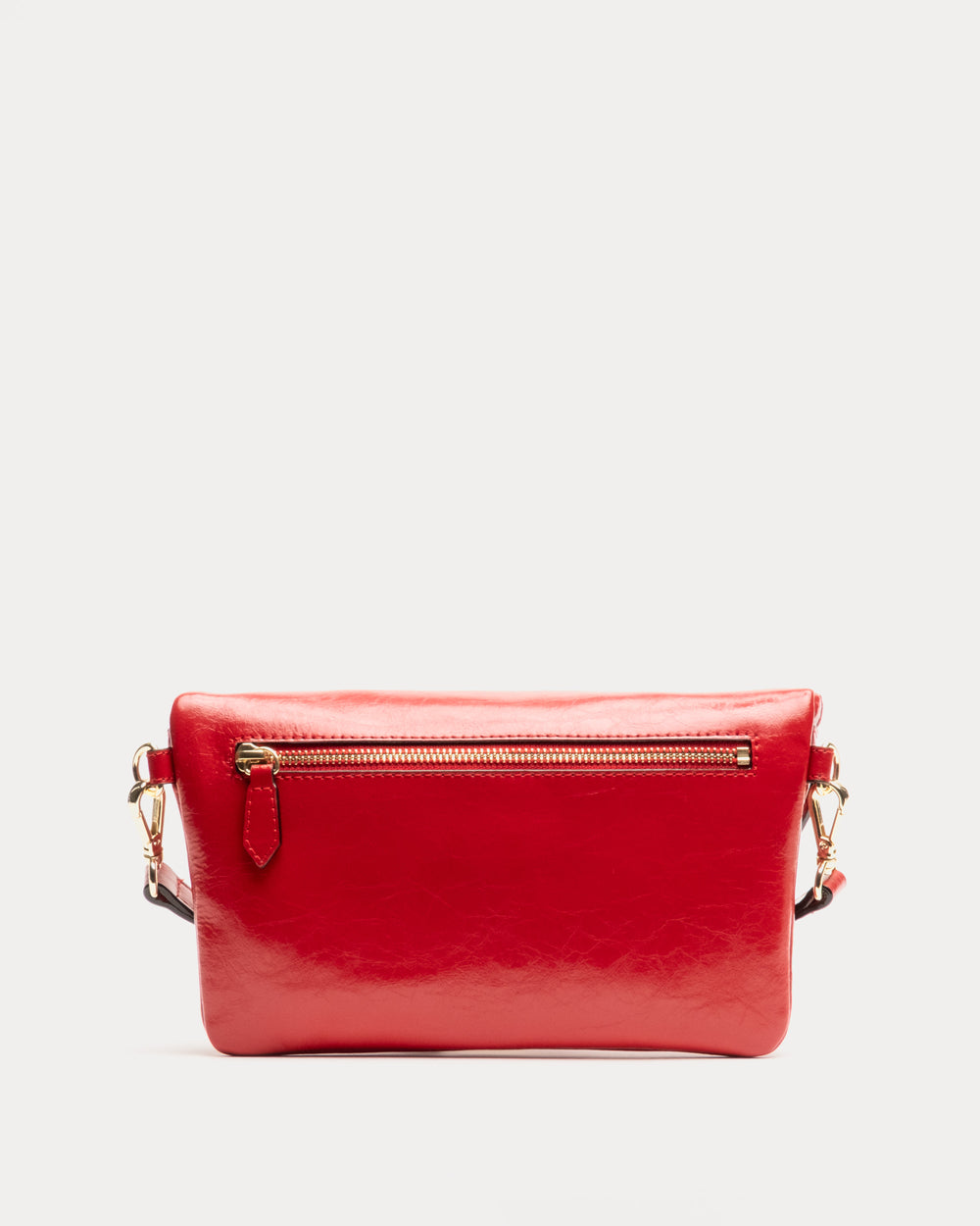 Billie Sling Bag - Crinkled Leather Red Shoulder Bag Frances Valentine