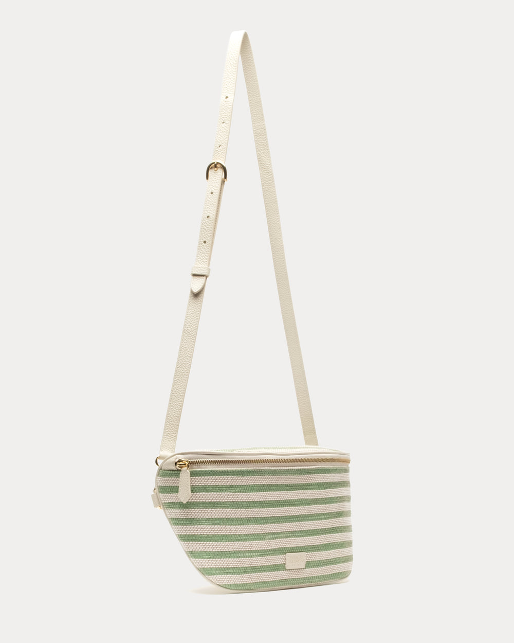 Billie Sling Raffia - Green Stripe Small Crossbody Frances Valentine