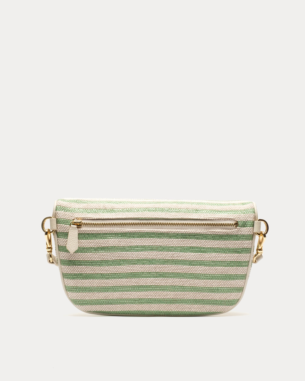Billie Sling Raffia - Green Stripe Small Crossbody Frances Valentine