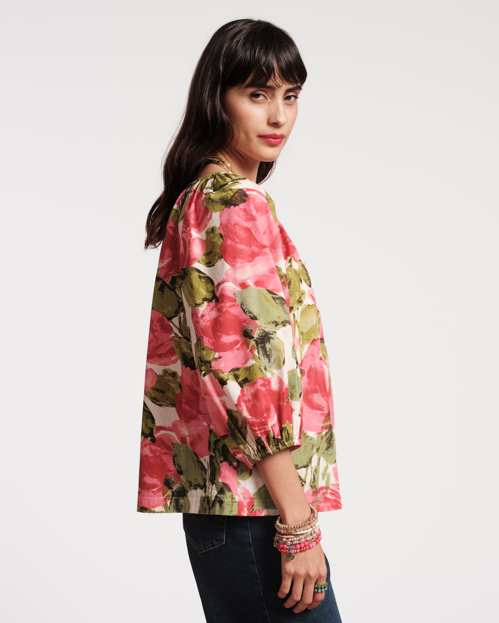 Bliss Top - Pretty Peonies Tops Frances Valentine