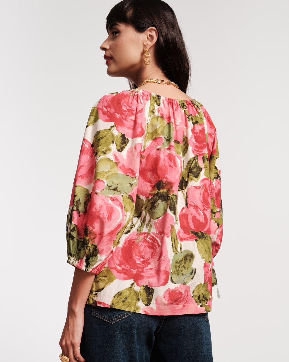 Bliss Top - Pretty Peonies Tops Frances Valentine