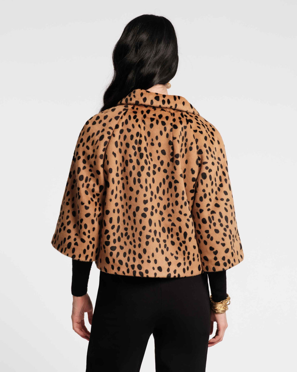 Blaine Jacket - Cheetah Faux Fur Brown Coats & Jackets Frances Valentine