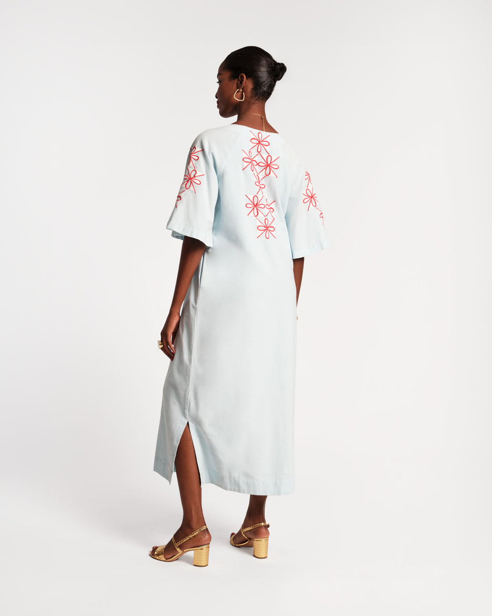 Charming Caftan Maxi - Gambit Light Blue Caftan Frances Valentine