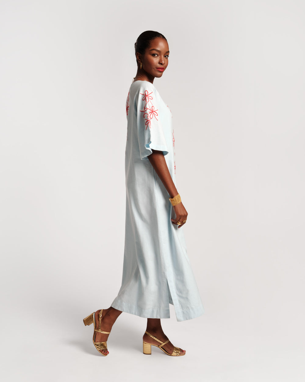 Charming Caftan Maxi - Gambit Light Blue Caftan Frances Valentine