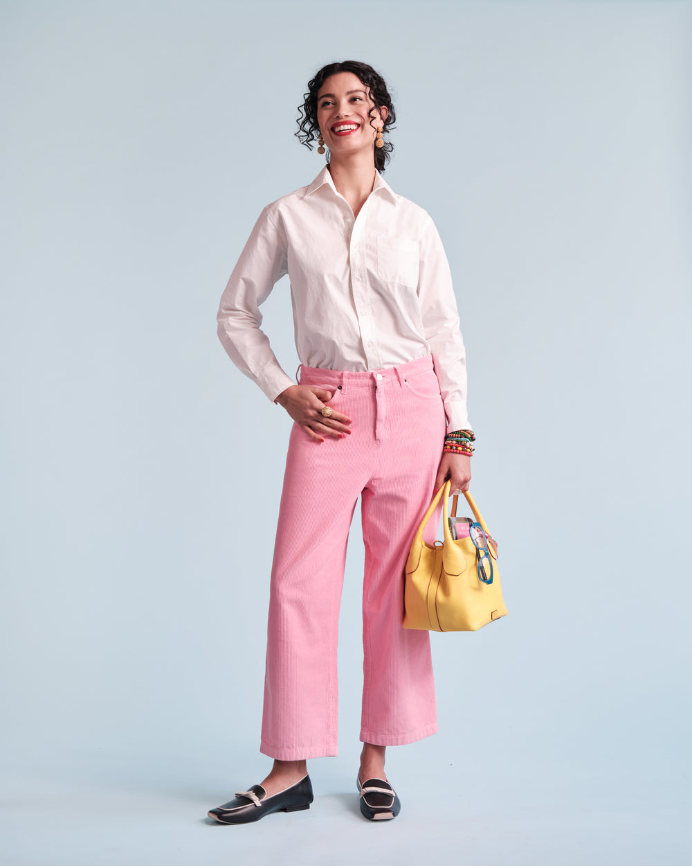 Jane Corduroy Pant - Pink Pants Frances Valentine