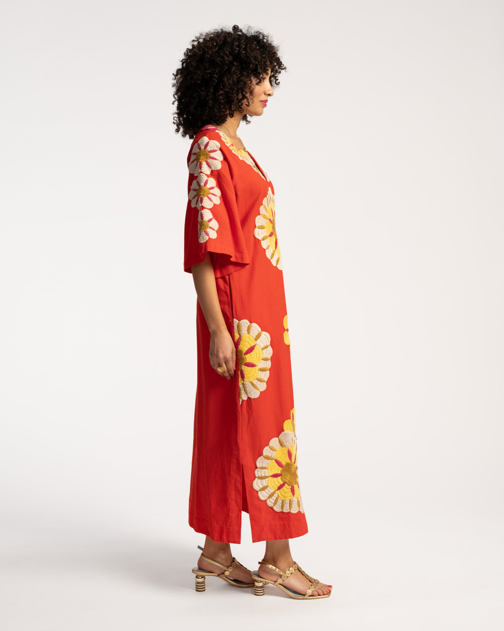 Delightful Caftan - Sunrise Coral Dresses Frances Valentine