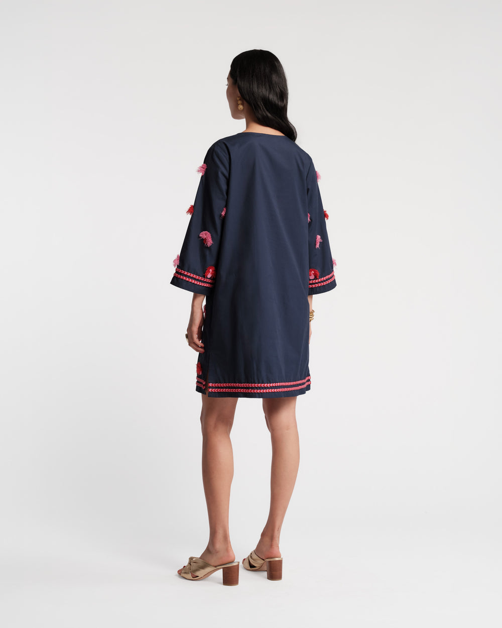 Capri Tunic - Peacock Navy Dresses Frances Valentine