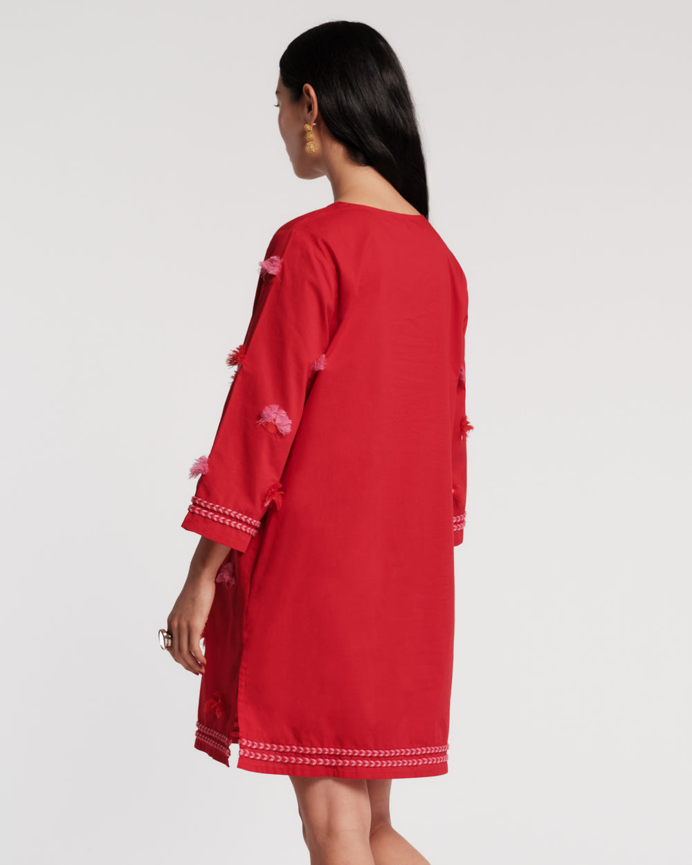Capri Tunic - Peacock Red Dresses Frances Valentine