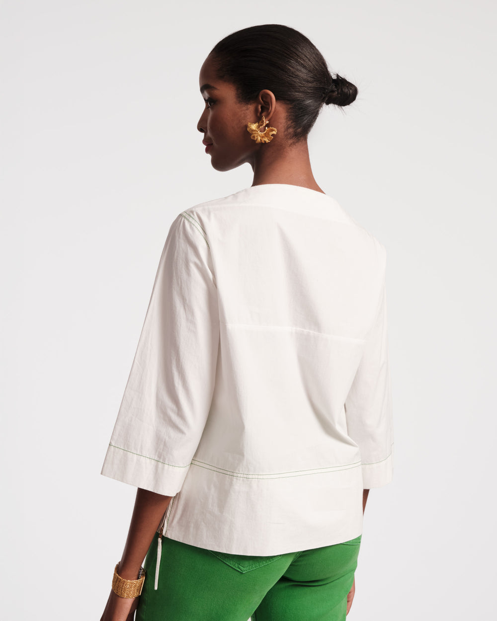 Carly Top - White Tops Frances Valentine