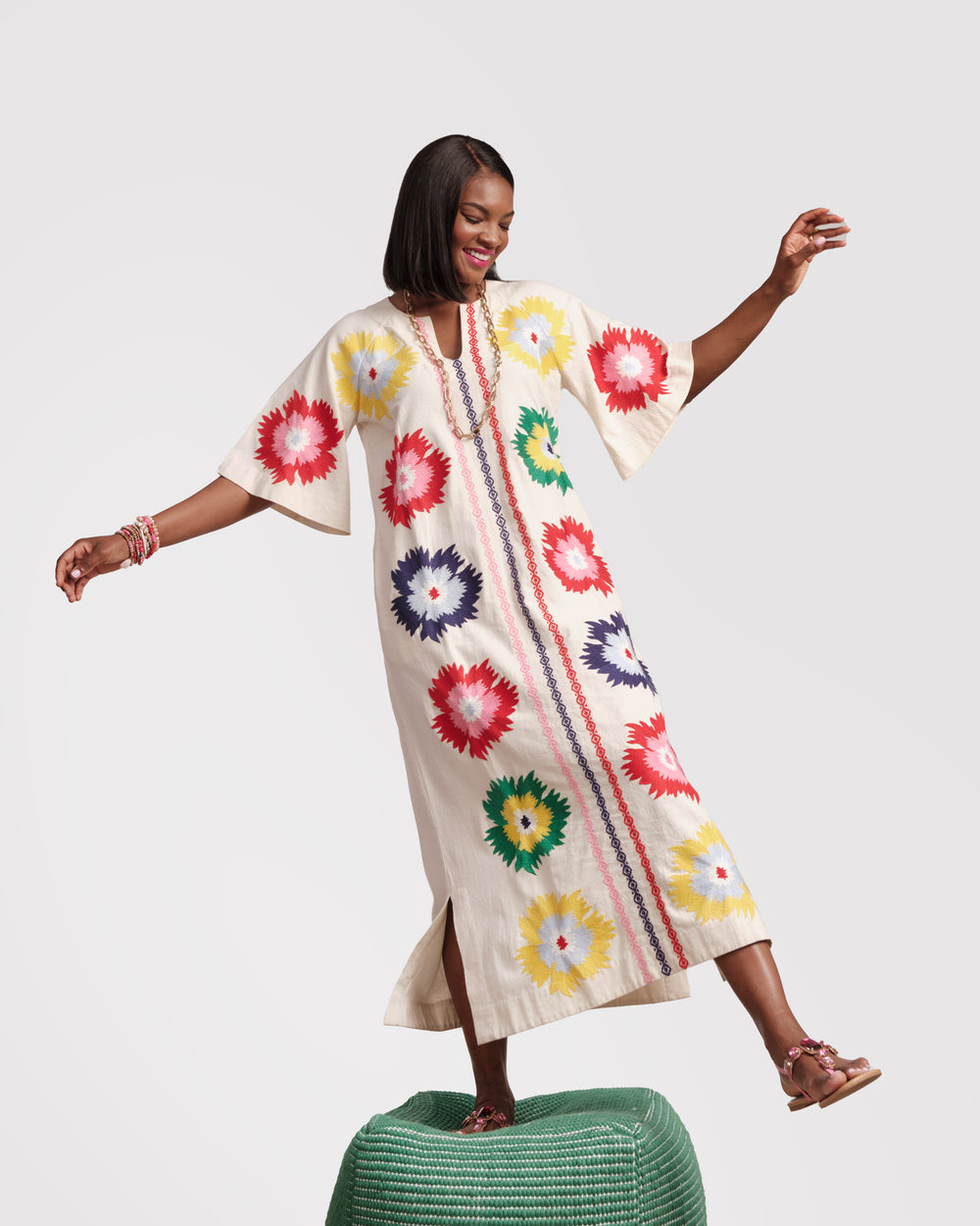 Charming Caftan Maxi - Fireflower Dresses Frances Valentine