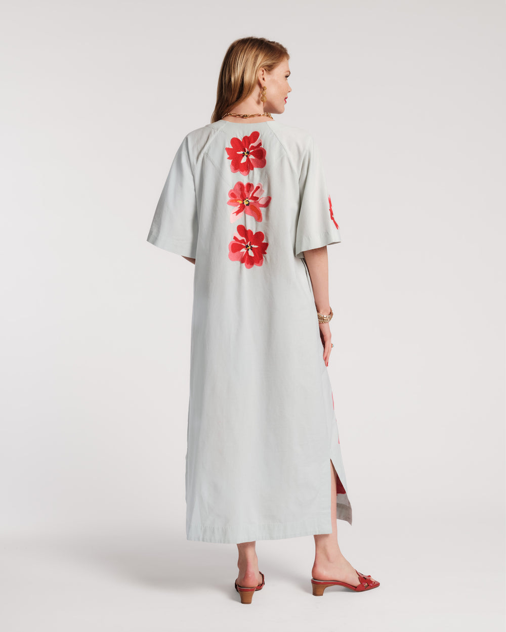 Embroidered Charming Caftan - Georgia Dresses Frances Valentine