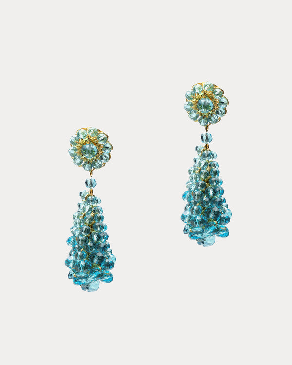Cocoon Drop Earrings - Light Blue Jewelry LAVISH JEWELRY