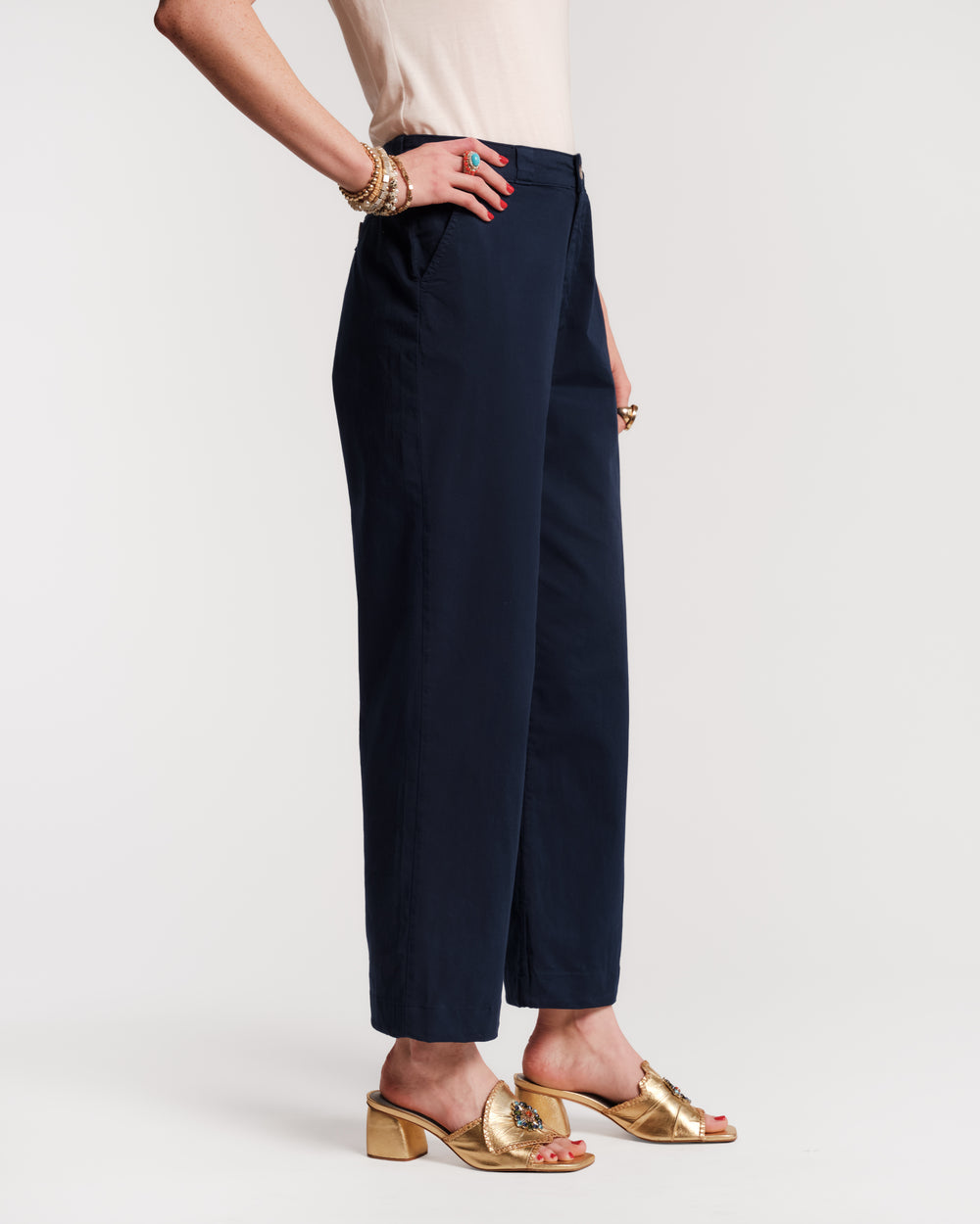 Coleman Pant - Navy Pants Frances Valentine