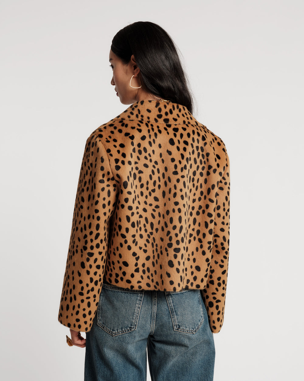 Cosette Faux Fur Jacket - Cheetah Coats & Jackets Frances Valentine