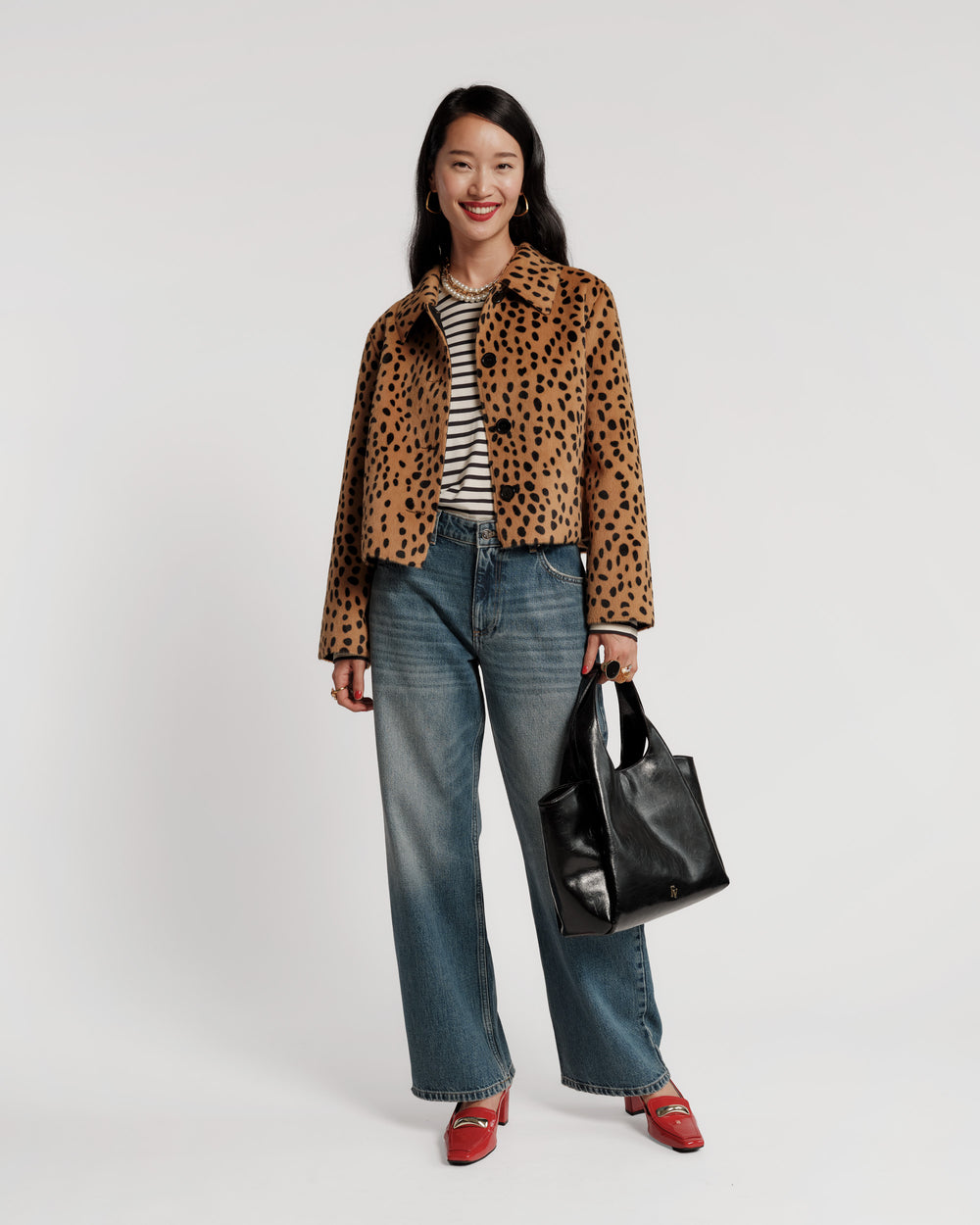 Cosette Faux Fur Jacket - Cheetah Coats & Jackets Frances Valentine