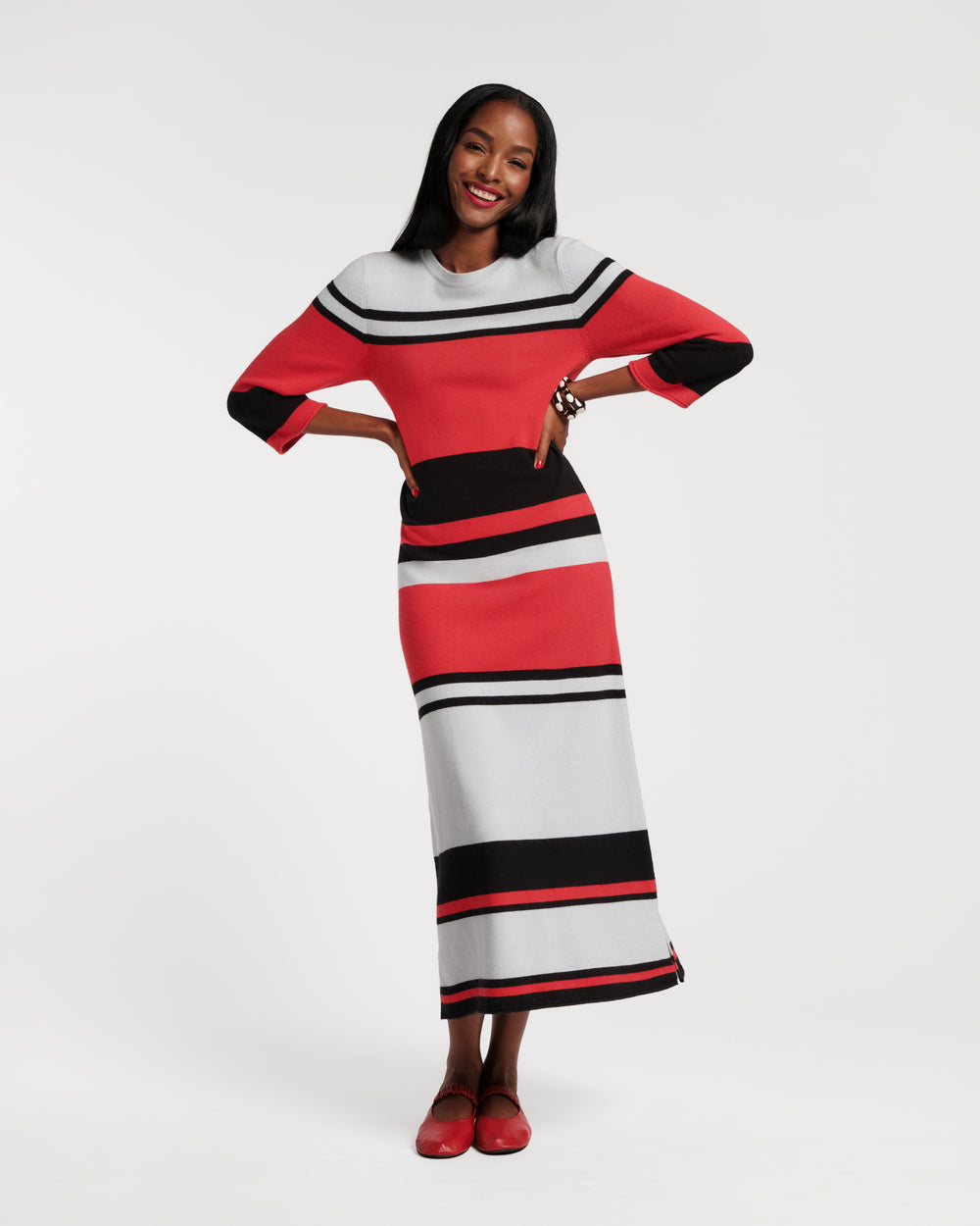 Cozy Knit Maxi - Sublime Stripe Dresses Frances Valentine