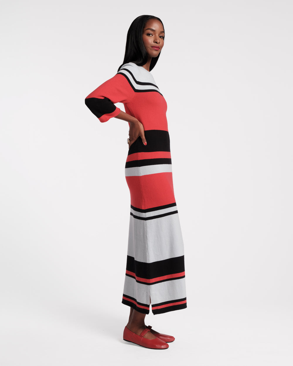 Cozy Knit Maxi - Sublime Stripe Dresses Frances Valentine