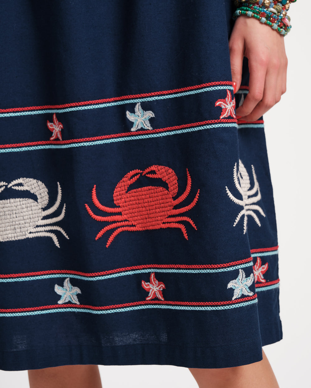 Picnic Dress - Navy Crab Dresses Frances Valentine