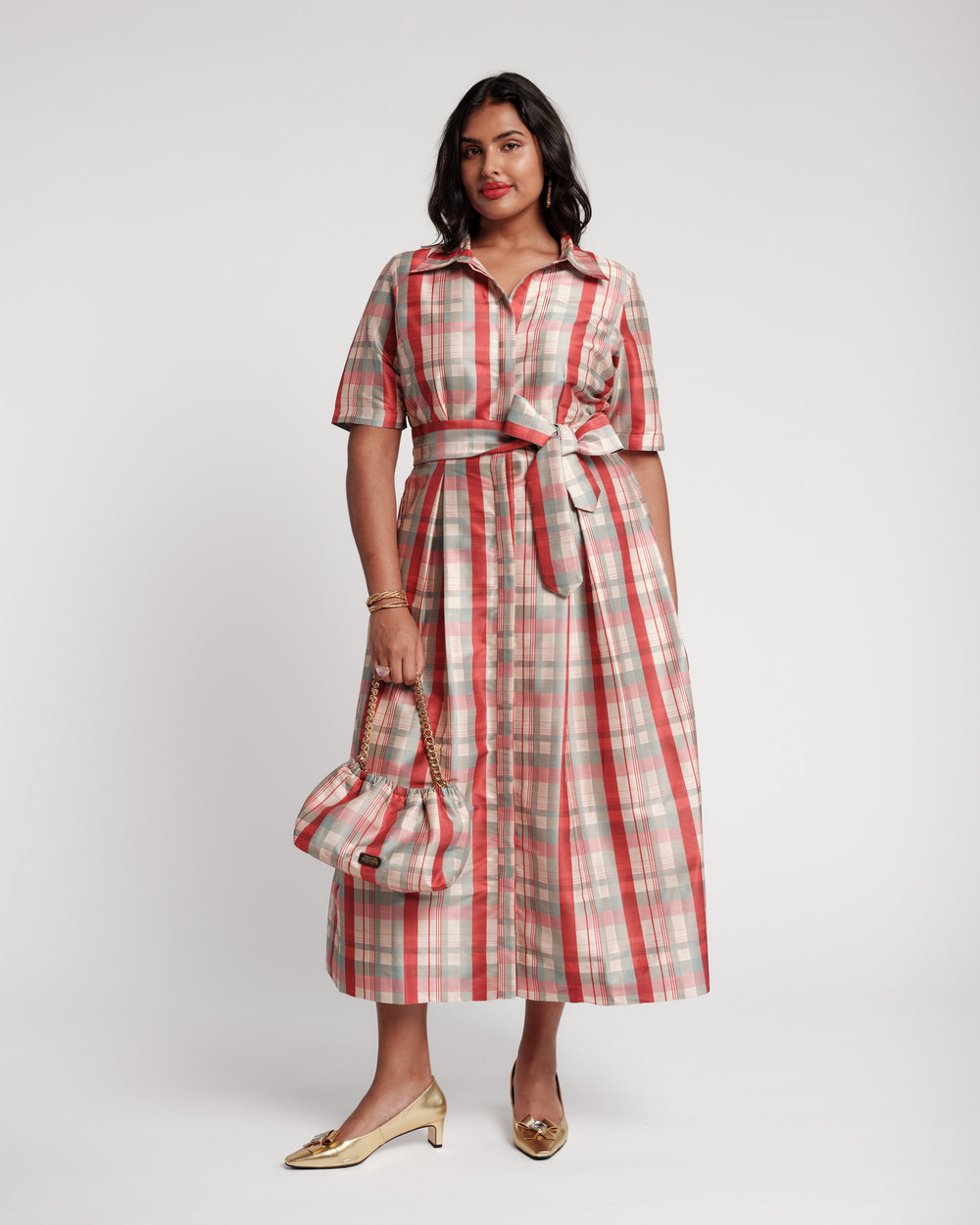 Bella Maxi Dress - FV Plaid Dresses Frances Valentine