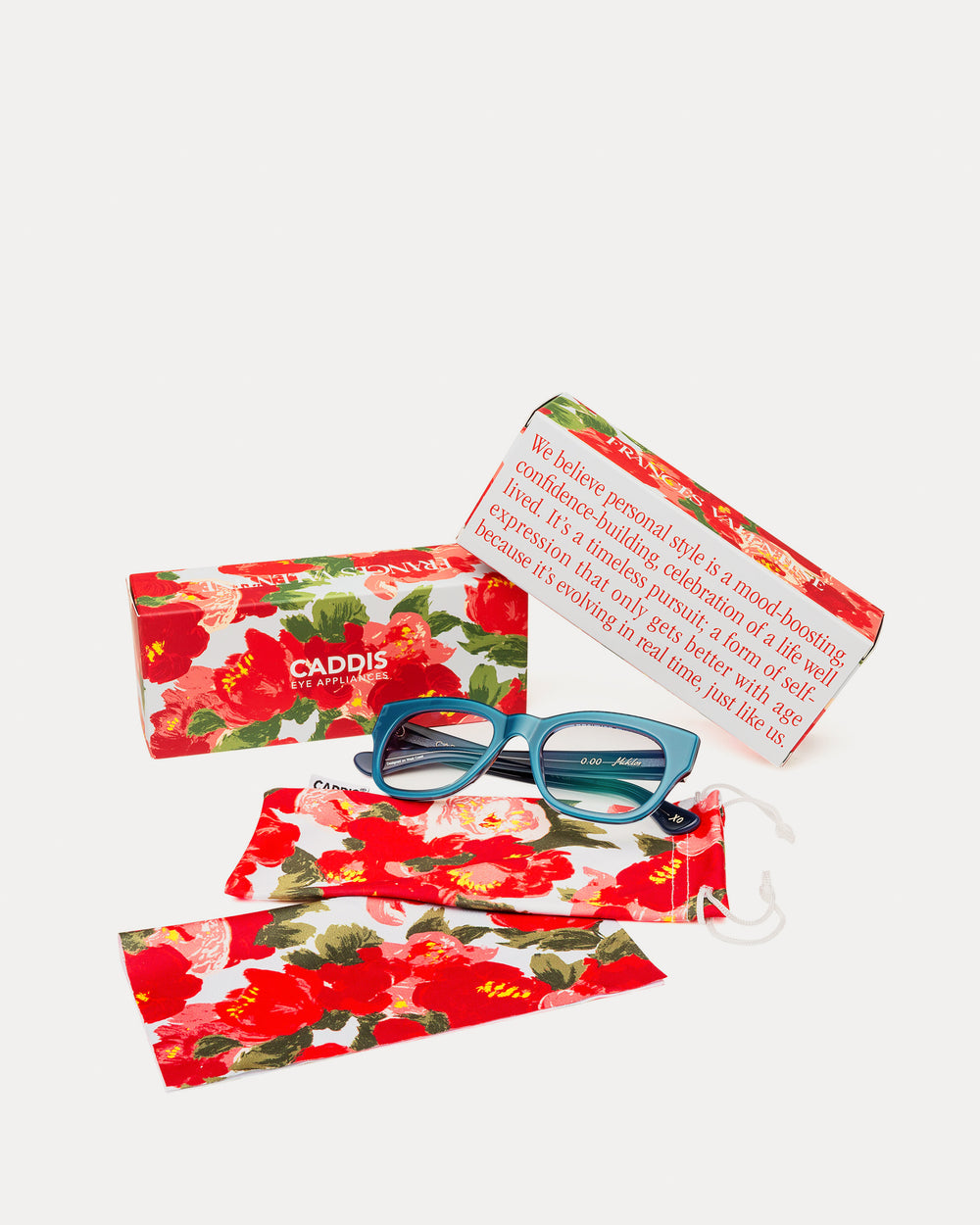 Miklos Reading Glasses - Polished Carolina Blue Eyeglasses Frances Valentine