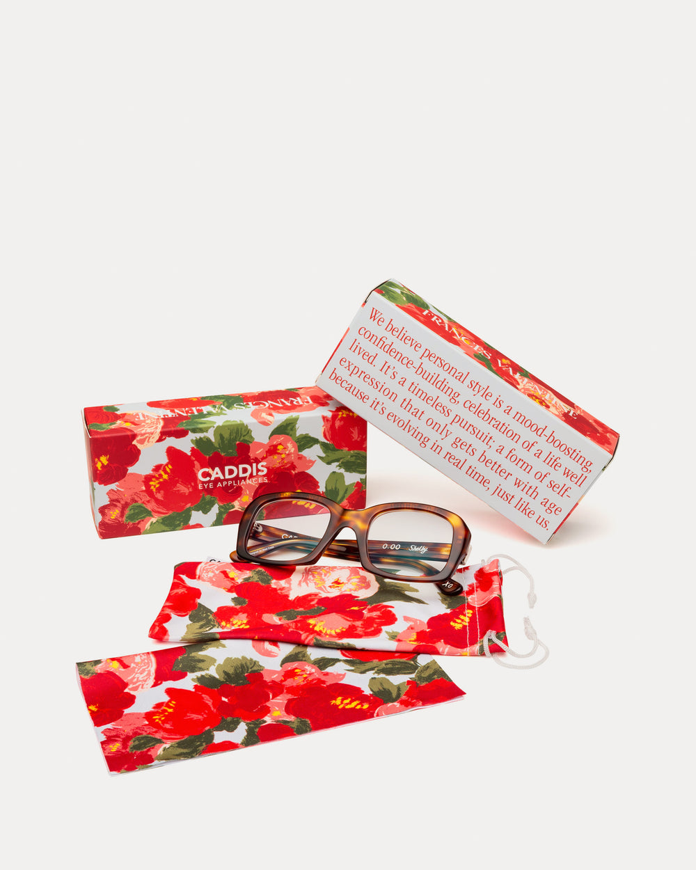 FV x Caddis Shelby Reading Glasses - Polished Terrapin Eyeglasses Frances Valentine