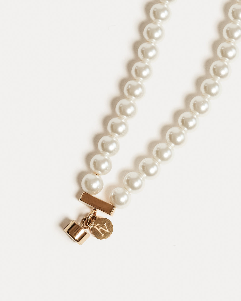 FV Duchess Double Strand Pearl Necklace - Gold Jewelry Frances Valentine