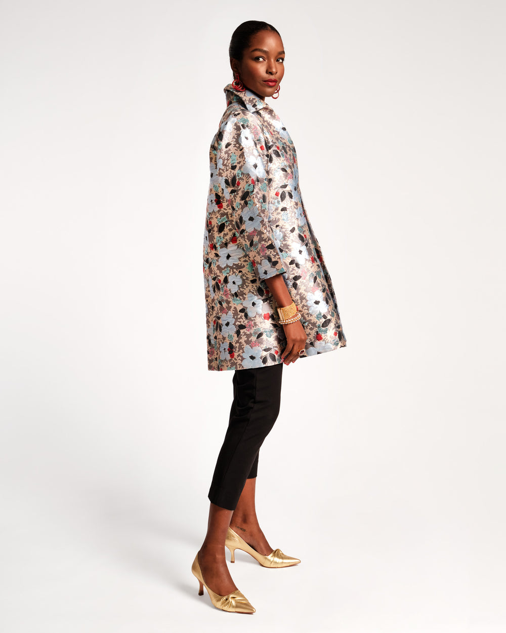 Cornelia Swing Jacket - Poppy Party Coats & Jackets Frances Valentine